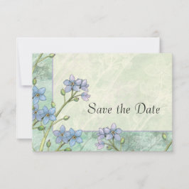 Forget-Me-Not Floral Wedding Save the Date