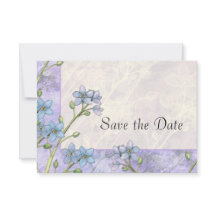 Forget-Me-Not Floral Wedding Save the Date