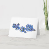 Forget-me-not Flower Blank Note Kaart (Voorkant)