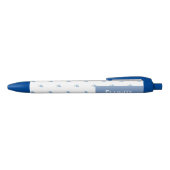 Forget Me Not Flowers Custom Name Blauwe Inkt Pen (Bovenkant)