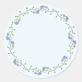 Forget-Me-Not Flowers Ronde Sticker