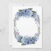 Forget-Me-Not Flowers Waterverf Elegant Script Save The Date (Achterkant)