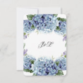 Forget-Me-Not Flowers Waterverf Elegante bruiloft Bedankkaart (Achterkant)