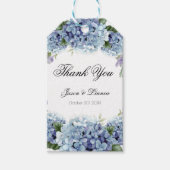Forget-Me-Not Flowers Waterverf Elegante bruiloft Cadeaulabel (Voorkant)