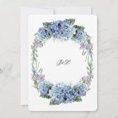 Forget-Me-Not Flowers Waterverf Elegante bruiloft Kaart (Achterkant)