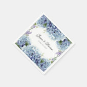 Forget-Me-Not Flowers Waterverf Elegante bruiloft Servet (Hoek)