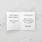 Forget-Me-Not Folded Greeting Card Kaart (Binnen)