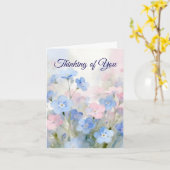 Forget-Me-Not Folded Greeting Card Kaart (Gele Bloem)