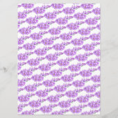 Forget-me-not heart art wedding purple white kaart (Achterkant)