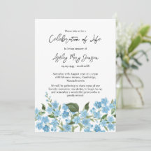 Forget me not Herdenkingsdienst Funeral