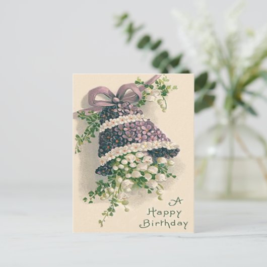 Forget-Me-Not Lily van de Valley Bell Briefkaart (Staand voorkant)