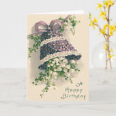 Forget-Me-Not Lily van de Valley Bell Kaart (Gele Bloem)