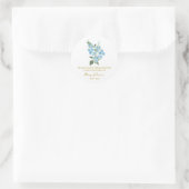 Forget me not Memorial Funeral Seed Packet Ronde Sticker (Tas)