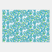 Forget-me-not met de hand geïllustreerde blauwe bl inpakpapier vel (Voorkant 2)