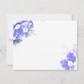 Forget-Me-Not Photo Celebration of Life Kaart (Achterkant)