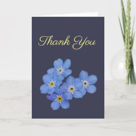 Forget Me Not Thank You Card Bedankkaart