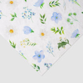 Forget Me Nots and Daisies beroemd gemaakt door Fo Tissuepapier (Detail)