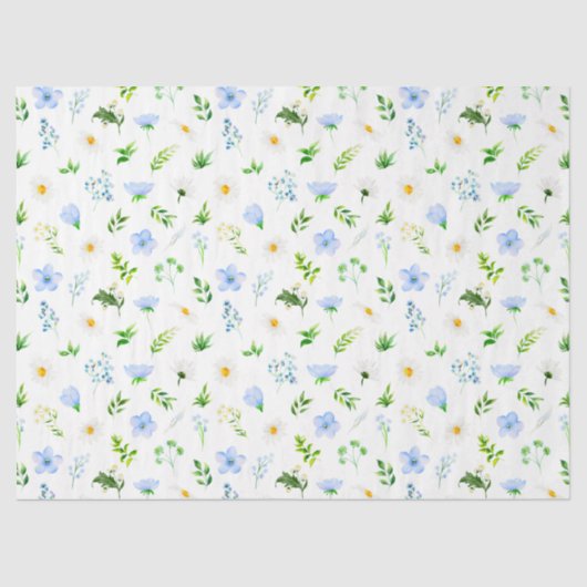 Forget Me Nots and Daisies beroemd gemaakt door Fo Tissuepapier (Voorkant)