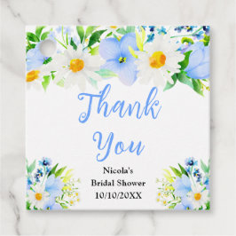 Forget-Me-Nots and Daisies Bridal Shower Thank You Bedankjes Labels