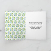 Forget-Me-Nots and Daisies Floral Bridal Shower Bedankkaart (Binnen)