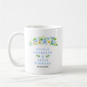 Forget-Me-Nots and Daisies Floral Wedding Koffiemok (Links)