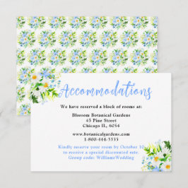Forget-Me-Nots and Daisies Wedding Accommodations Informatiekaartje