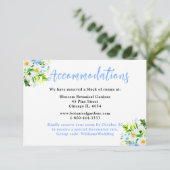 Forget-Me-Nots and Daisies Wedding Accommodations Informatiekaartje (Staand voorkant)