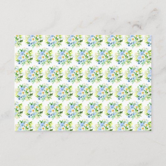 Forget-Me-Nots and Daisies Wedding Accommodations Informatiekaartje (Achterkant)