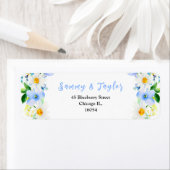 Forget Me Nots and Daisies Wedding Etiket (Insitu)