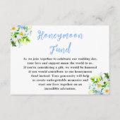 Forget-Me-Nots and Daisies Wedding Honeymoon Fund Informatiekaartje (Voorkant)