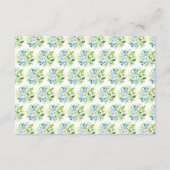 Forget-Me-Nots and Daisies Wedding Honeymoon Fund Informatiekaartje (Achterkant)