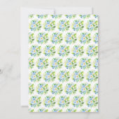 Forget Me Nots and Daisies Wedding Save The Date (Achterkant)