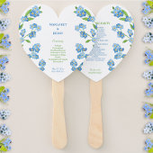 Forget-Me-Nots Blue Wildflower Wedding Program Handwaaier