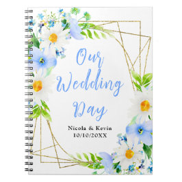 Forget-Me-Nots Daisies Floral Wedding Planner Notitieboek