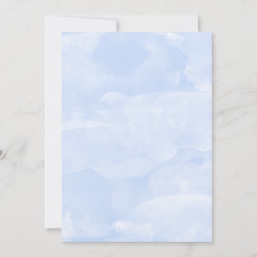 Forget Me Nots Floral Wedding Kaart (Achterkant)