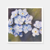 FORGET-ME-NOTS FLOWER PAPIERNAPKINS SERVETTEN (Voorkant)