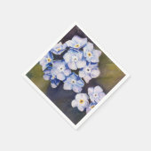 FORGET-ME-NOTS FLOWER PAPIERNAPKINS SERVETTEN (Hoek)