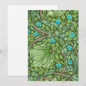 Forget-Me-Nots, Infinity Stippen van After Morris Feestdagenkaart (Voorkant / Achterkant)