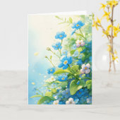 Forget-Me-Nots Tuin van Herinneringen Kaart (Gele Bloem)