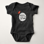 Forget princess astronaut Rakete Weltall Mond Romper (Voorkant)