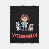 Forget Princess I Want To Be A Veterinarian Future Fleece Deken (Voorkant)