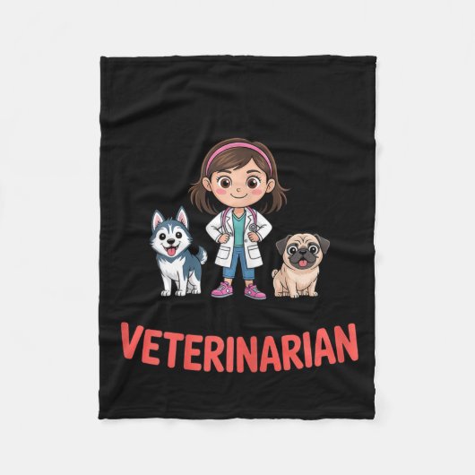 Forget Princess I Want To Be A Veterinarian Future Fleece Deken (Voorkant)
