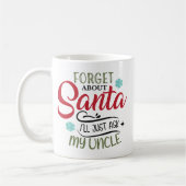 Forget Santa Ask My Uncle Christmas Koffiemok (Links)