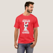 Forget The Bunnies I'm Chasing Hunnies Funny Easte T-shirt (Voorkant volledig)