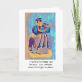 FORGETFUL FRIEND/ HAPPY BIRTHDAY KAART (Voorkant)