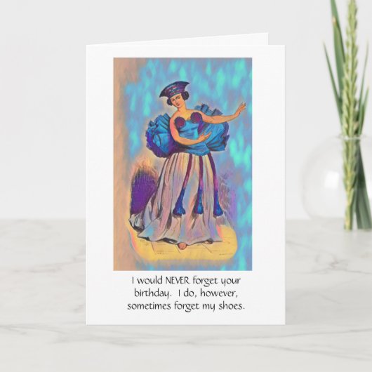 FORGETFUL FRIEND/ HAPPY BIRTHDAY KAART (Voorkant)