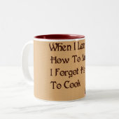 Forgetful Knitter Tweekleurige Koffiemok (Voorkant links)