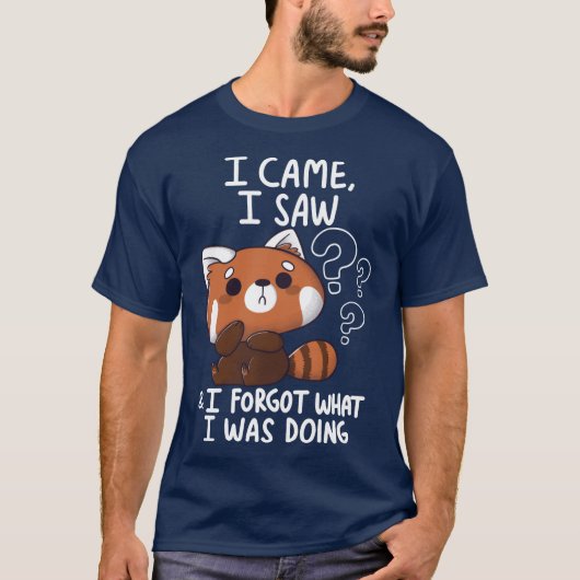 Forgetful Red Panda family T-shirt (Voorkant)
