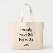 Forgetful Shopper 5 Grote Tote Bag (Voorkant)