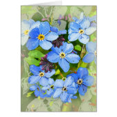 Forgetmenot bloemkaart (Voorkant)